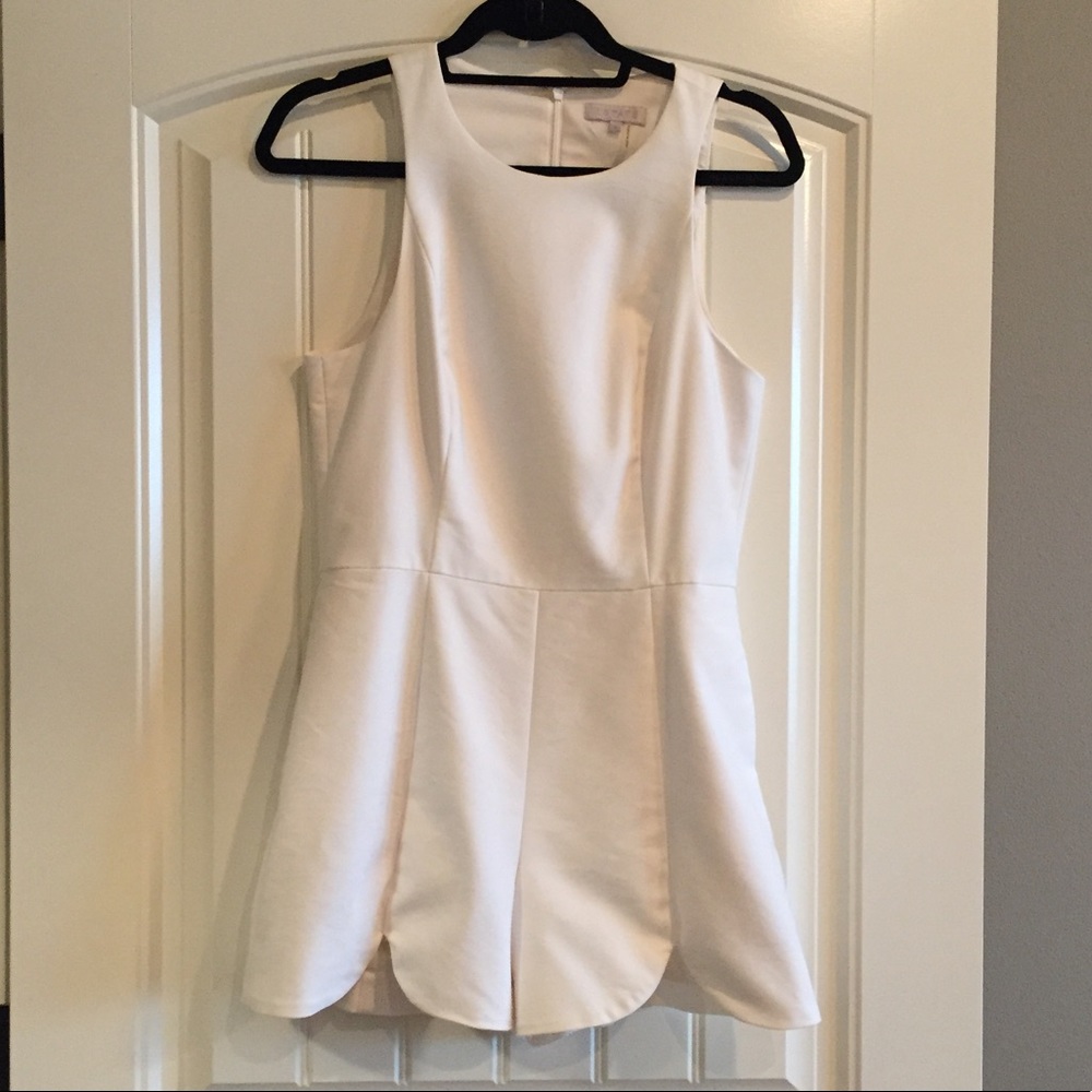 1.state White Preppy Romper